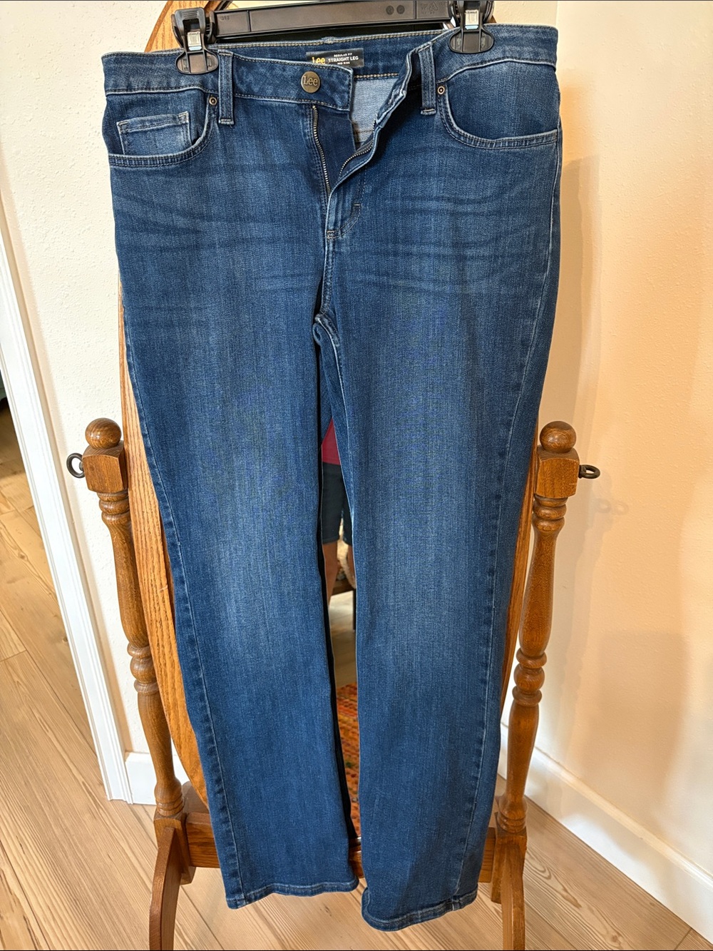 Lee Medium Blue Straight Leg Jeans